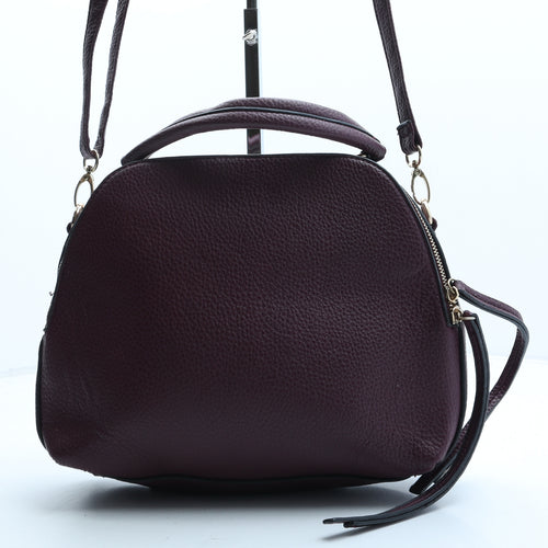Preworn Womens Purple Polyurethane Crossbody Size Medium