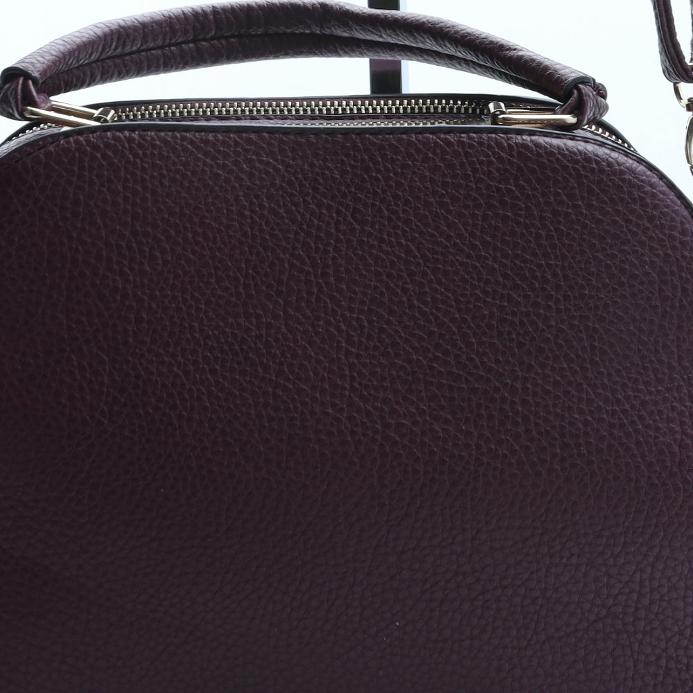 Preworn Womens Purple Polyurethane Crossbody Size Medium