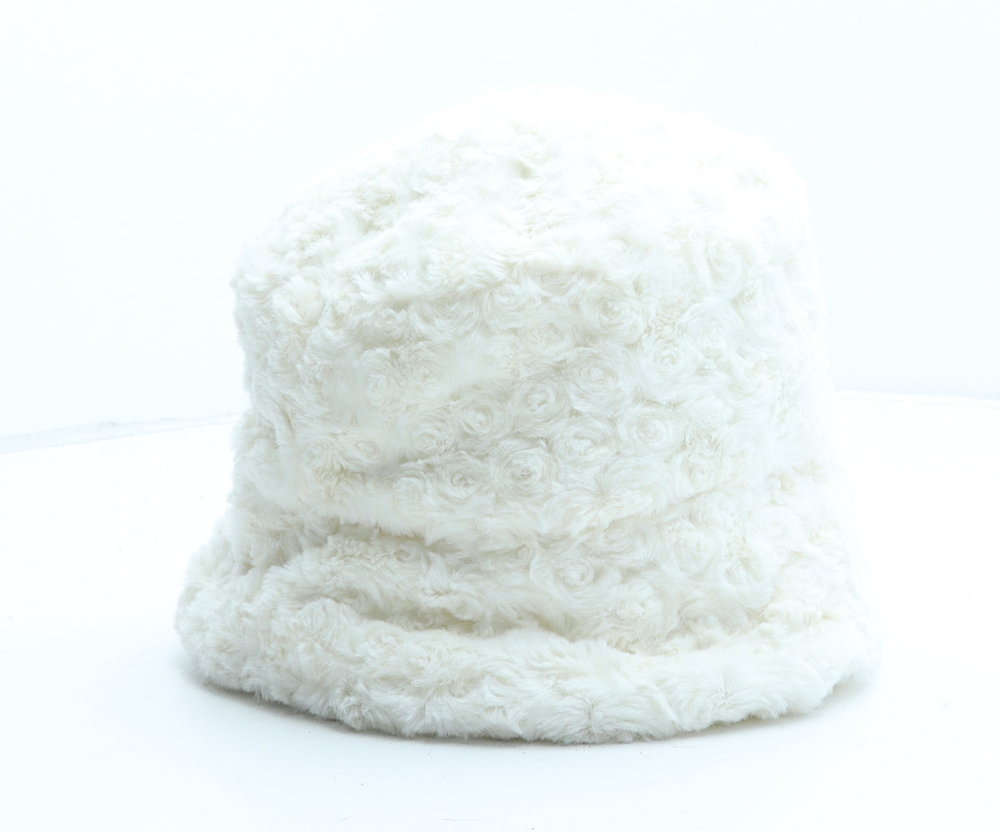 Preworn Womens White Polyester Bucket Hat One Size