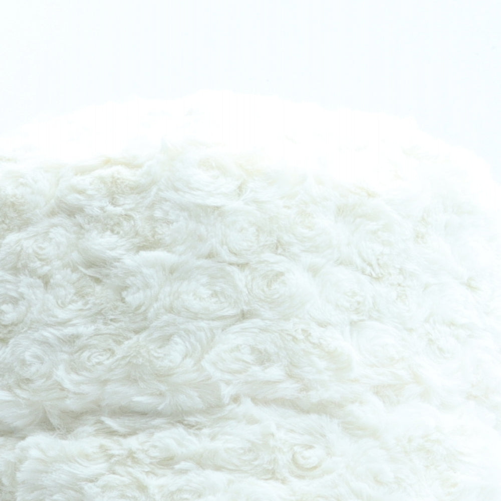 Preworn Womens White Polyester Bucket Hat One Size