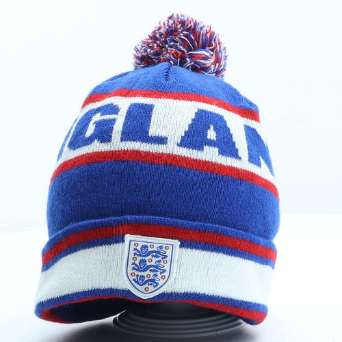 England FA Mens Blue Acrylic Beanie One Size