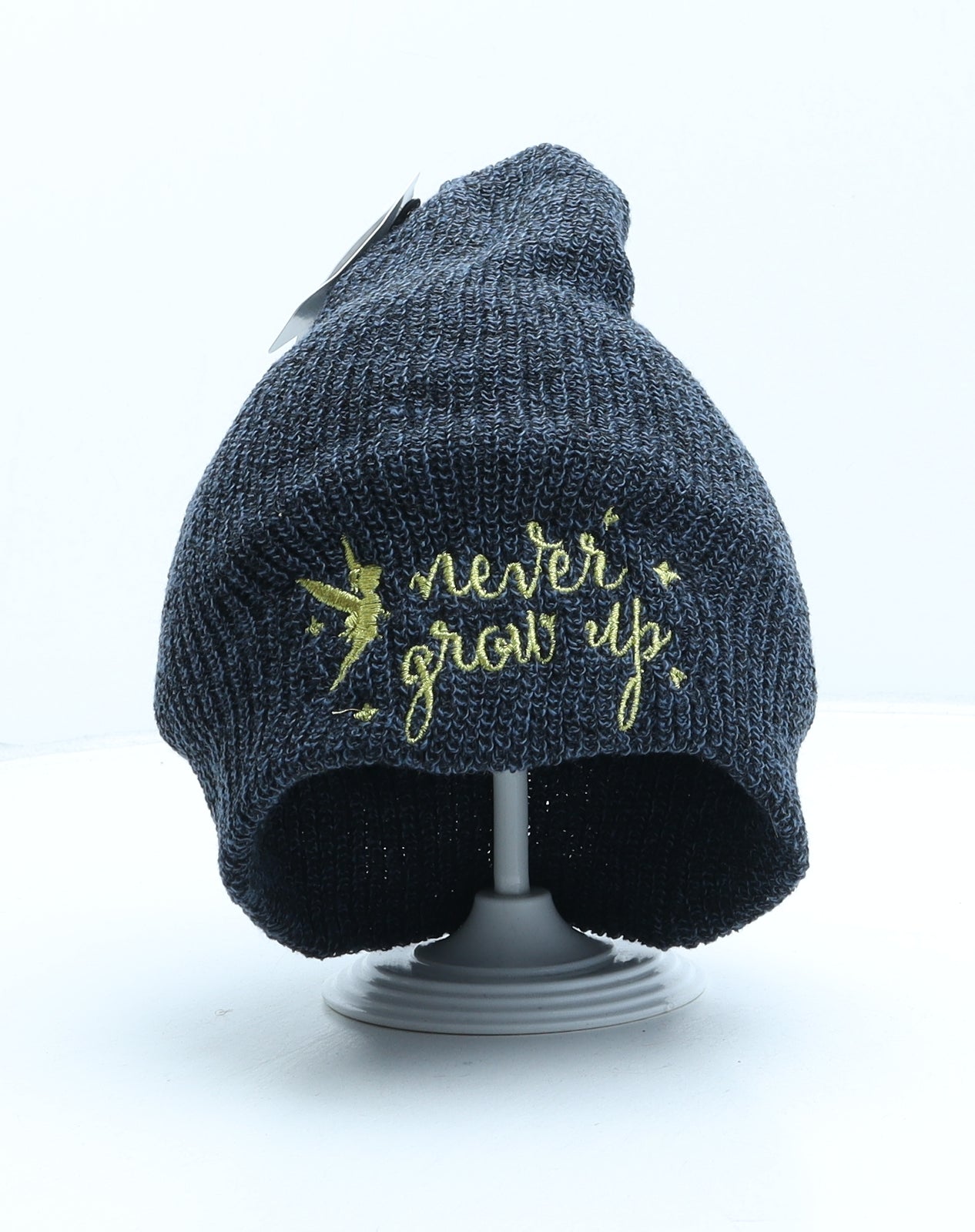 Disney Womens Blue Acrylic Beanie One Size - Tinkerbell