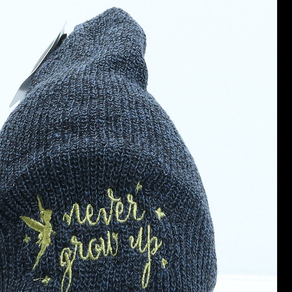 Disney Womens Blue Acrylic Beanie One Size - Tinkerbell