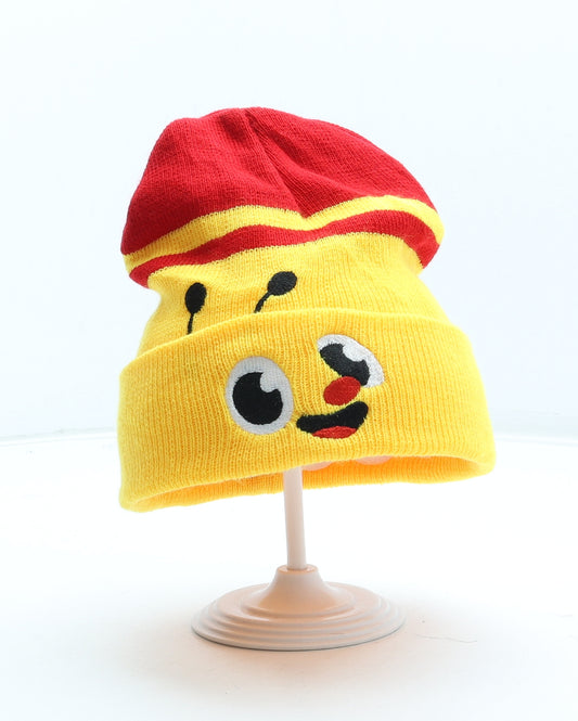 Preworn Boys Yellow Acrylic Beanie One Size - Bumble Bee