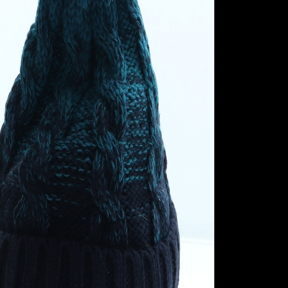 RockJock Womens Blue Acrylic Bobble Hat One Size
