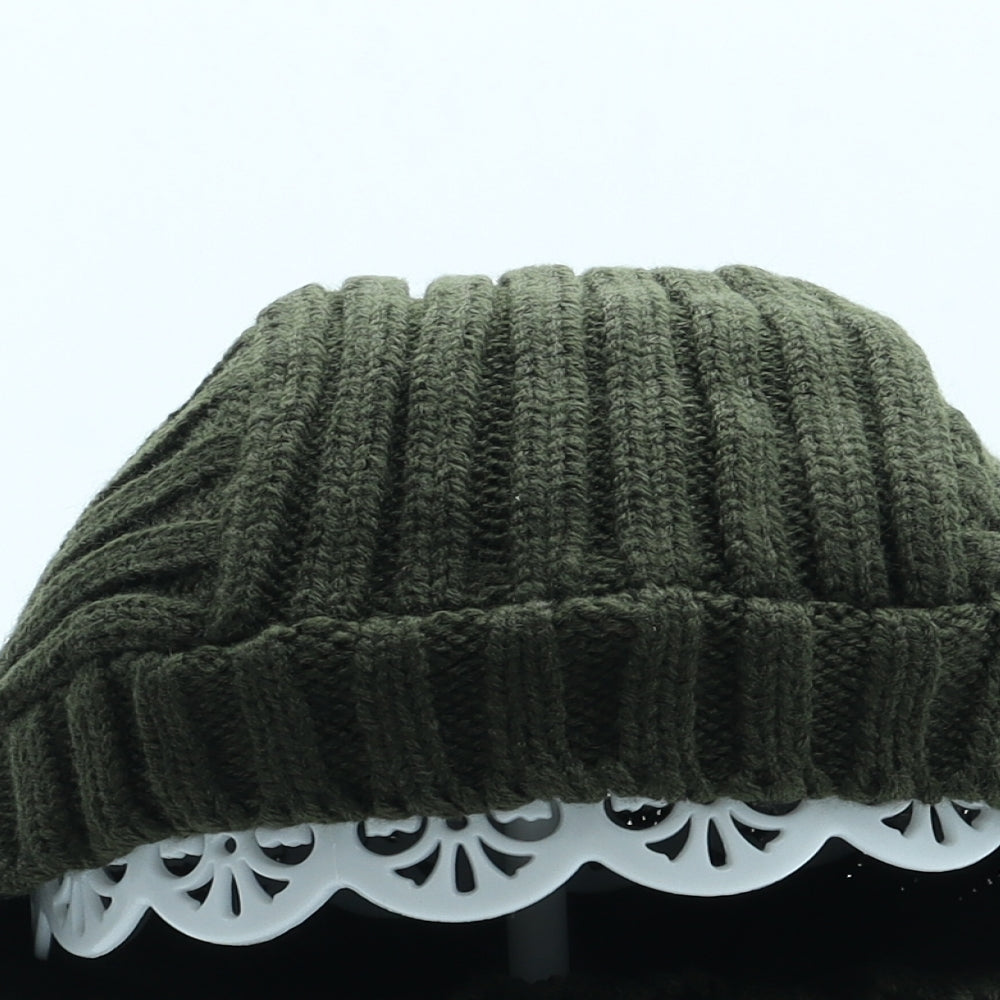 Preworn Mens Green Acrylic Balaclava One Size