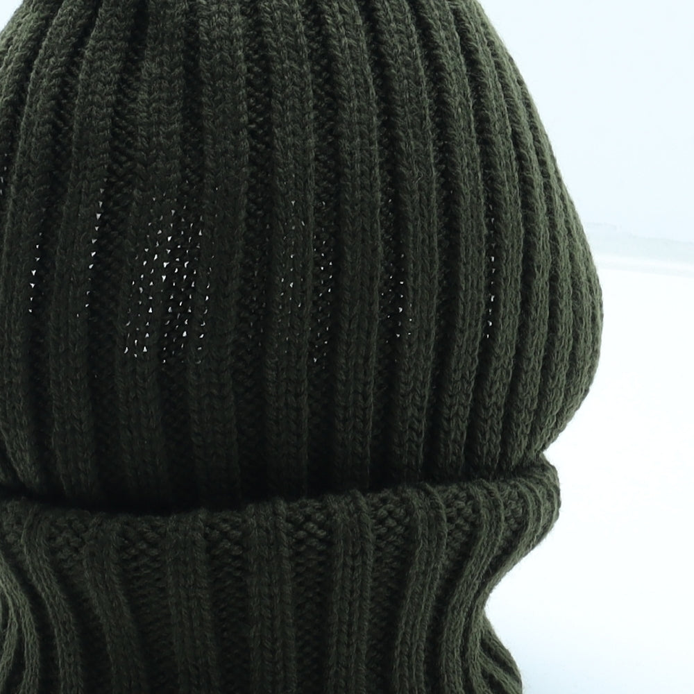 Preworn Mens Green Acrylic Balaclava One Size