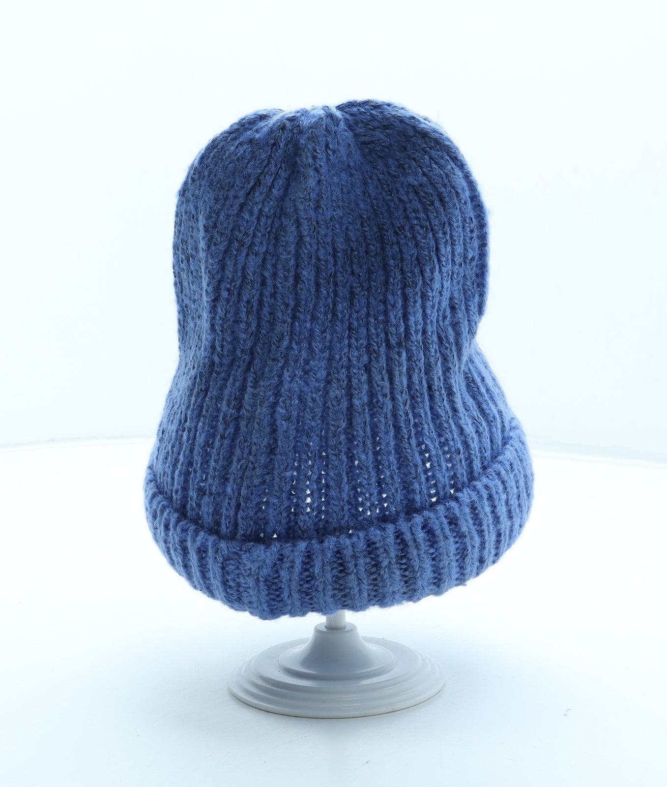 Preworn Womens Blue Acrylic Beanie One Size