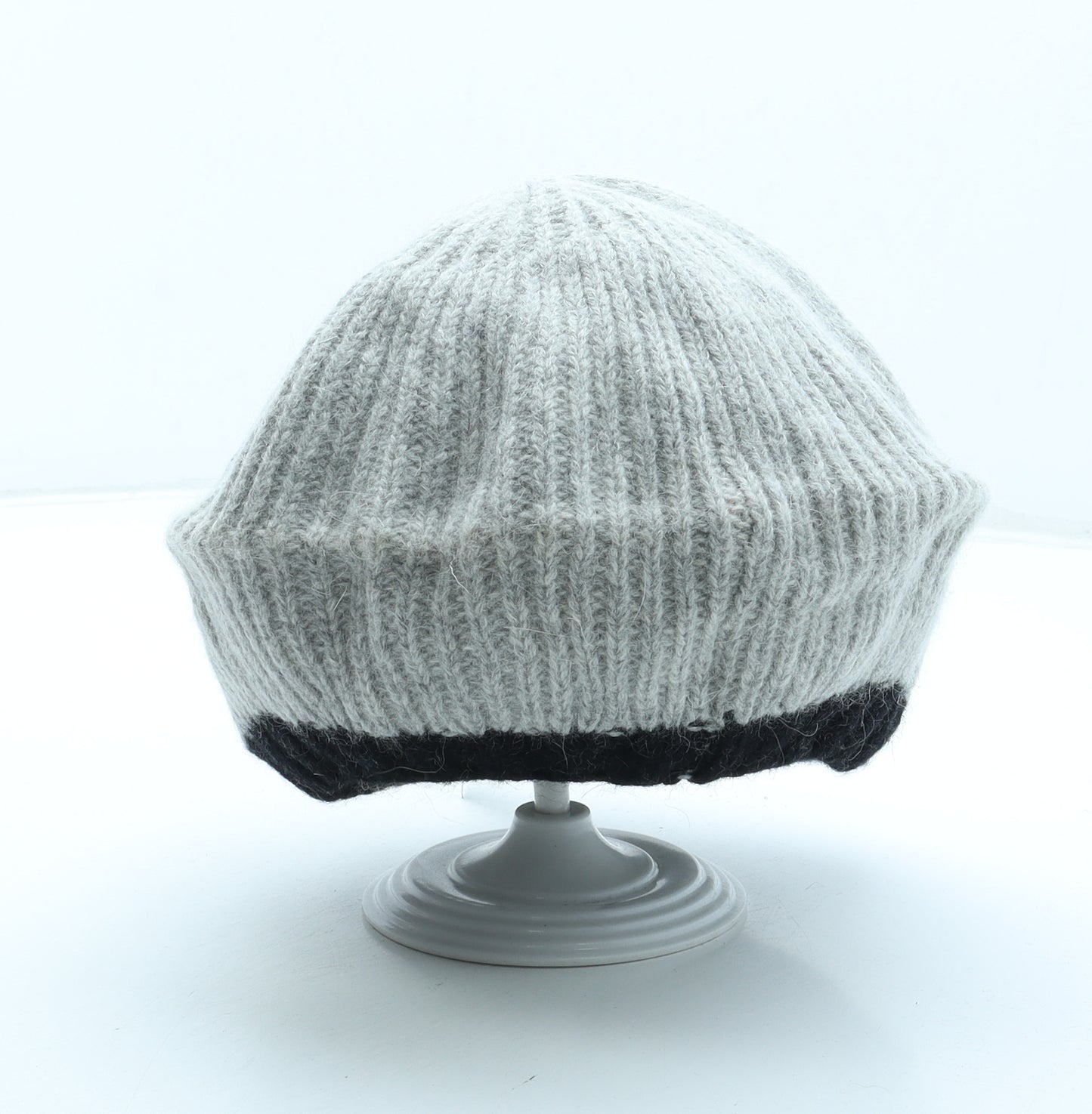 Pia Rossini Womens Grey Angora Beanie One Size