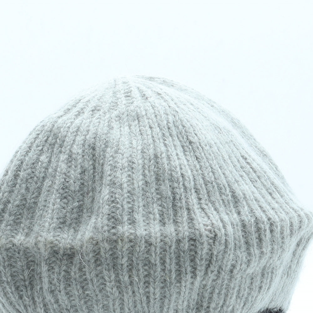 Pia Rossini Womens Grey Angora Beanie One Size