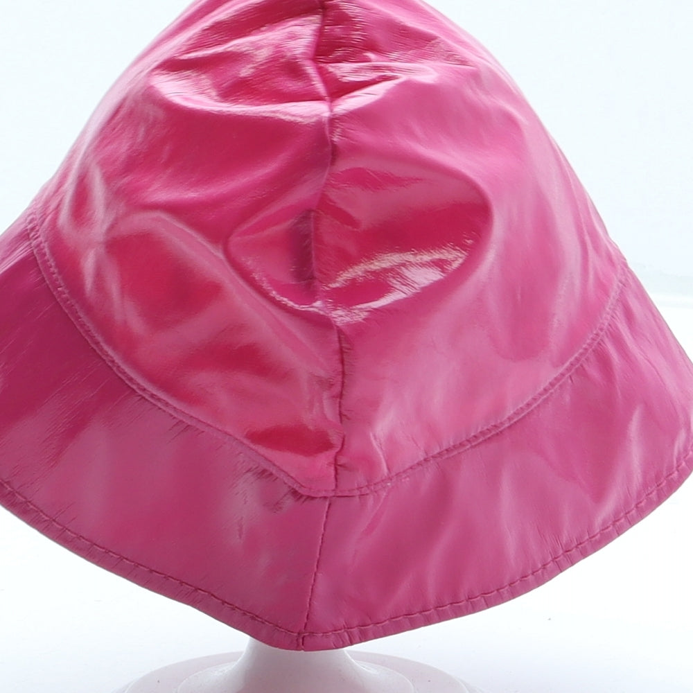 Preworn Girls Pink Nylon Bucket Hat Size S - Rain Hat