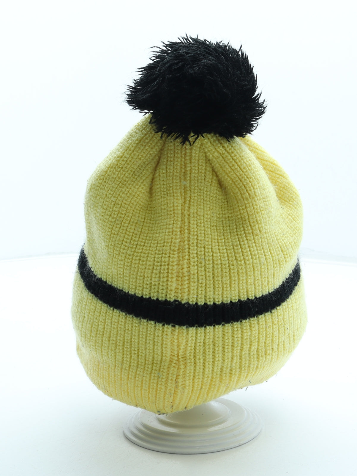 Despicable Me Boys Yellow Acrylic Bobble Hat One Size - Minion