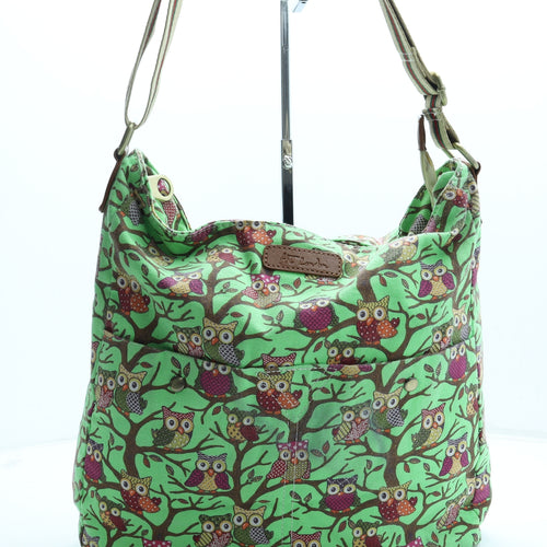 HT London Womens Multicoloured Geometric Polyester Crossbody Size Medium - Owls
