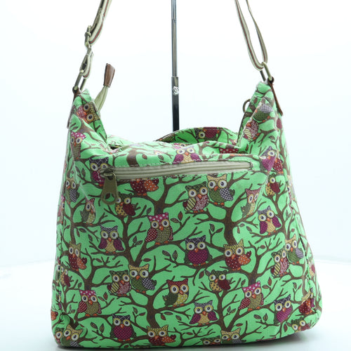 HT London Womens Multicoloured Geometric Polyester Crossbody Size Medium - Owls