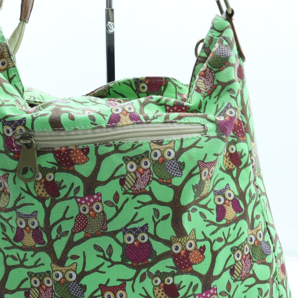 HT London Womens Multicoloured Geometric Polyester Crossbody Size Medium - Owls