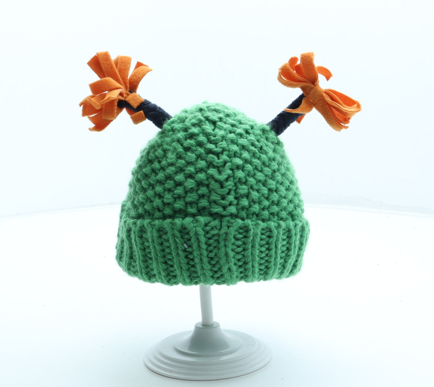 NEXT Boys Green Acrylic Beanie Size S - Monster Alien