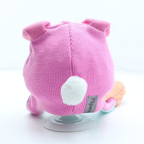 Flipeez Girls Pink Acrylic Bonnet One Size - Moving Ears