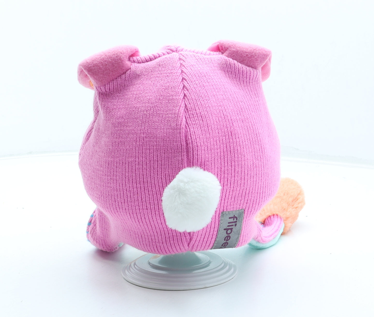 Flipeez Girls Pink Acrylic Bonnet One Size - Moving Ears