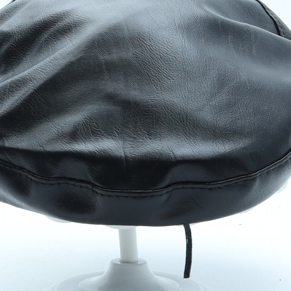 Preworn Womens Black Polyurethane Peaked Cap One Size