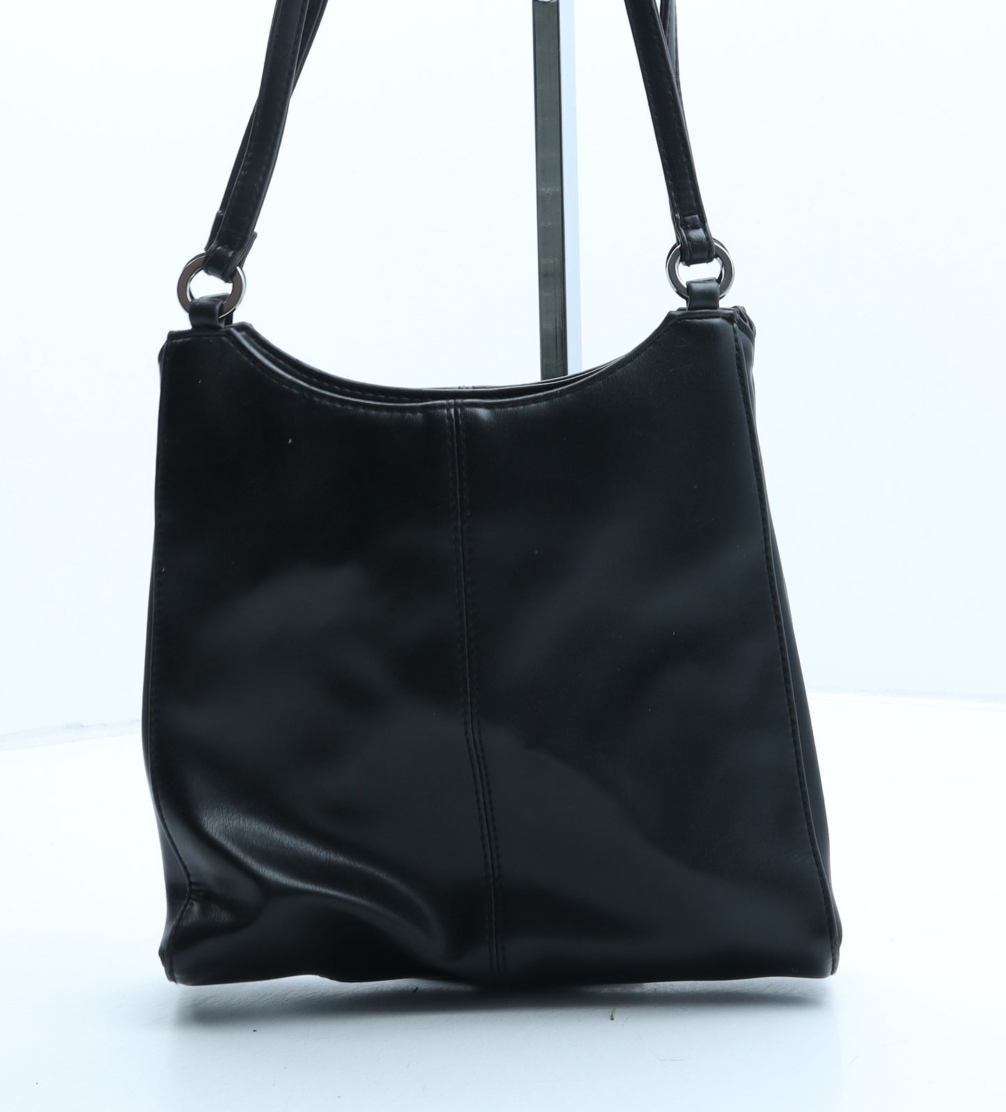 NEXT Womens Black PVC Shoulder Bag Size Small