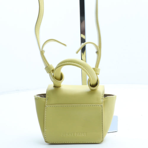 Jenny Fairy Womens Yellow Polyurethane Crossbody Size Micro