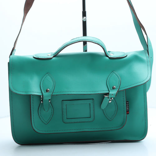 Yoshi Womens Green Polyurethane Satchel Size Medium