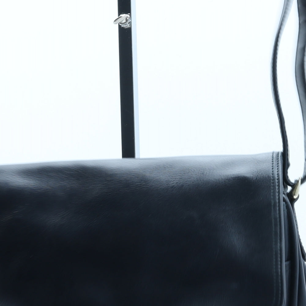 Clubhouse Womens Blue Polyurethane Crossbody Size Medium