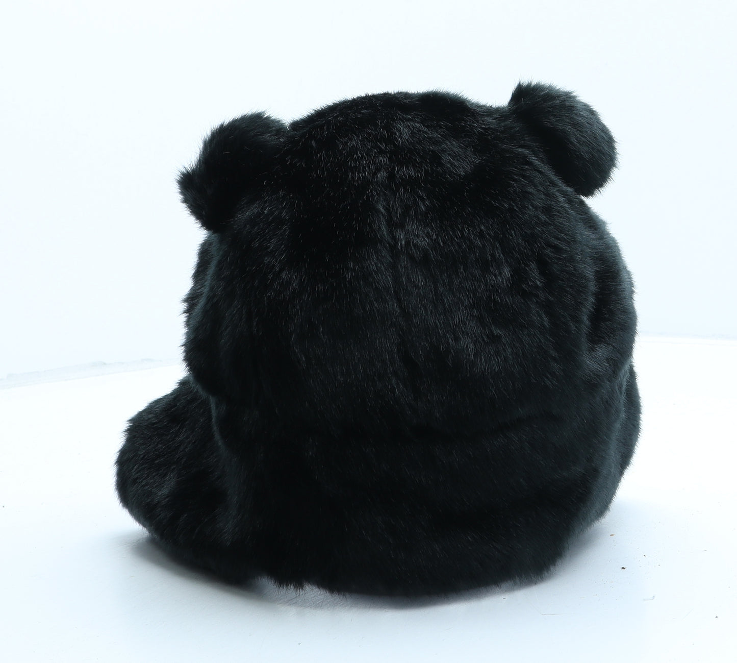F&F Girls Black Acrylic Trapper Hat One Size