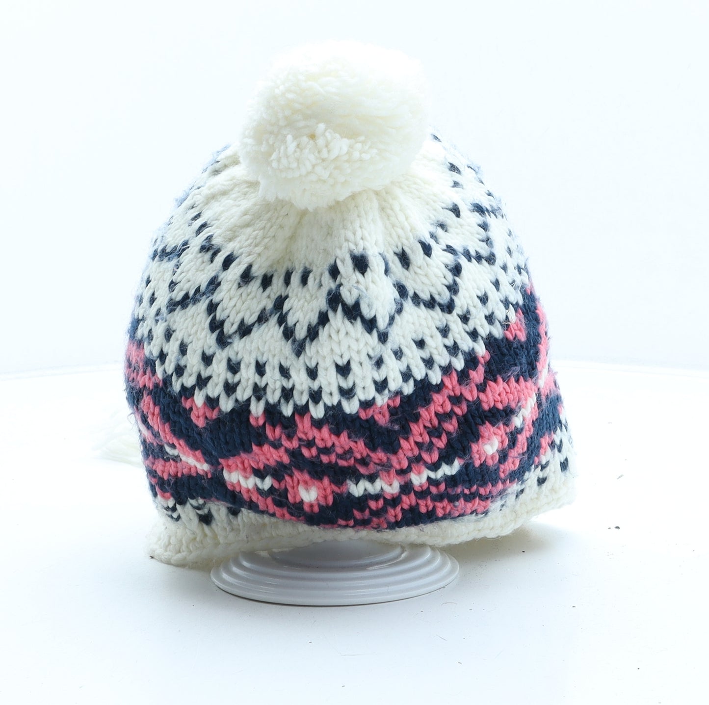 SoulCal&Co Womens Multicoloured Fair Isle Acrylic Bobble Hat One Size