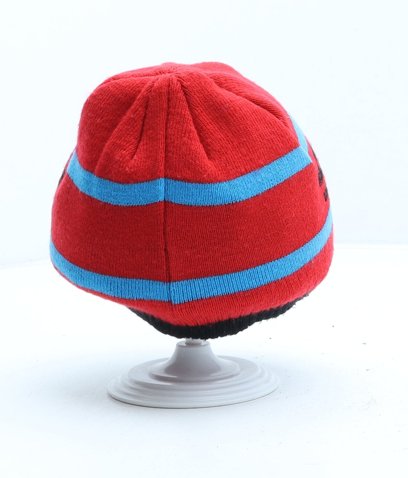 George Boys Red Geometric Acrylic Beanie One Size - Spiderman