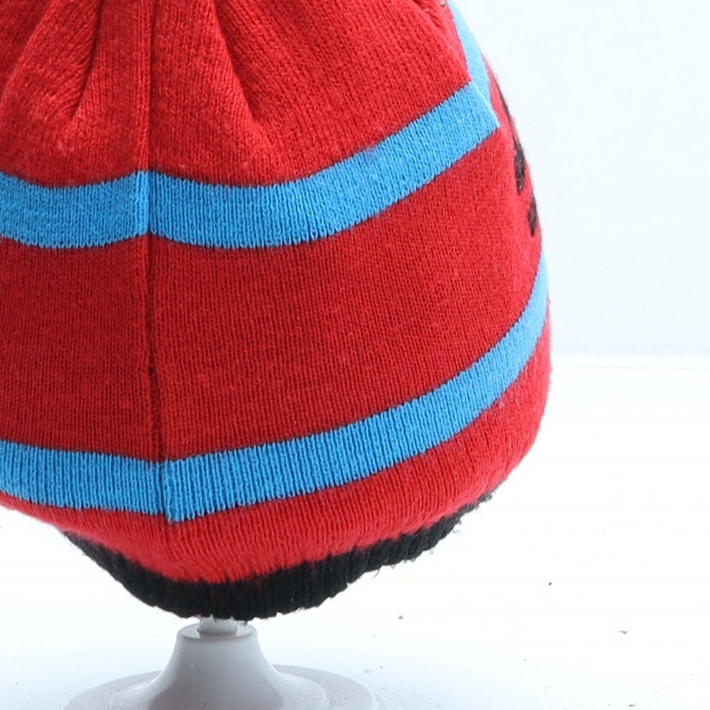 George Boys Red Geometric Acrylic Beanie One Size - Spiderman