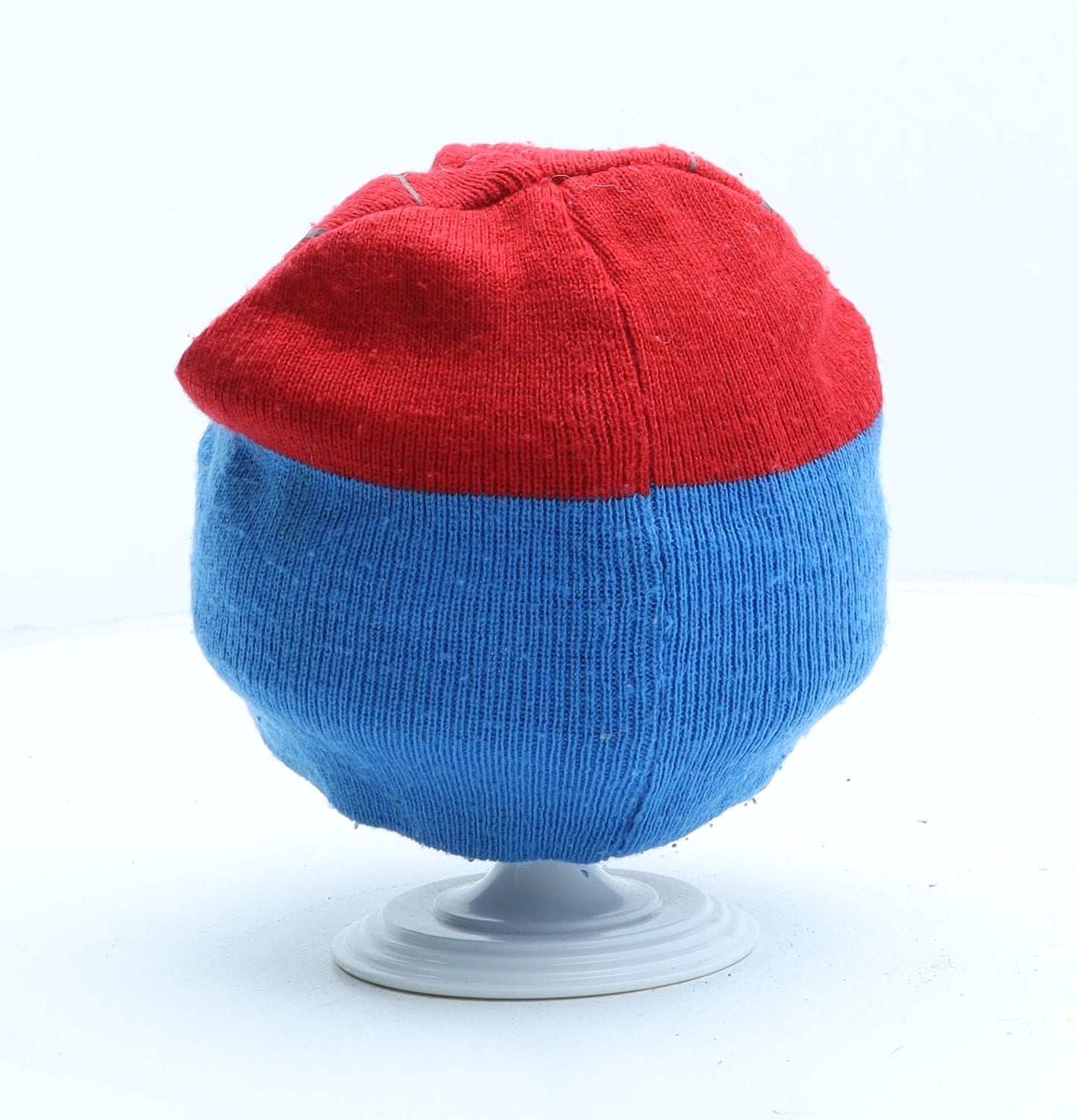 Marvel Boys Blue Geometric Acrylic Beanie One Size - Spiderman