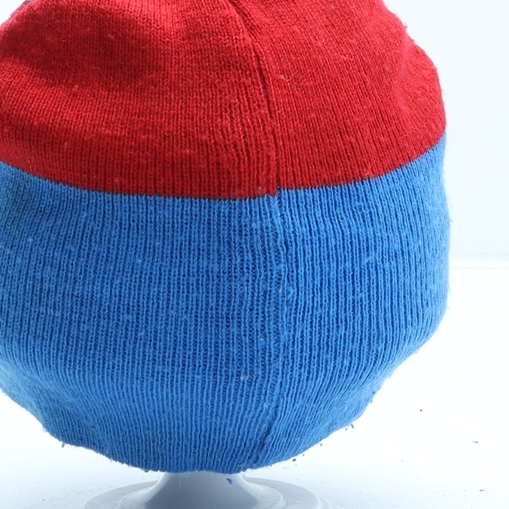 Marvel Boys Blue Geometric Acrylic Beanie One Size - Spiderman