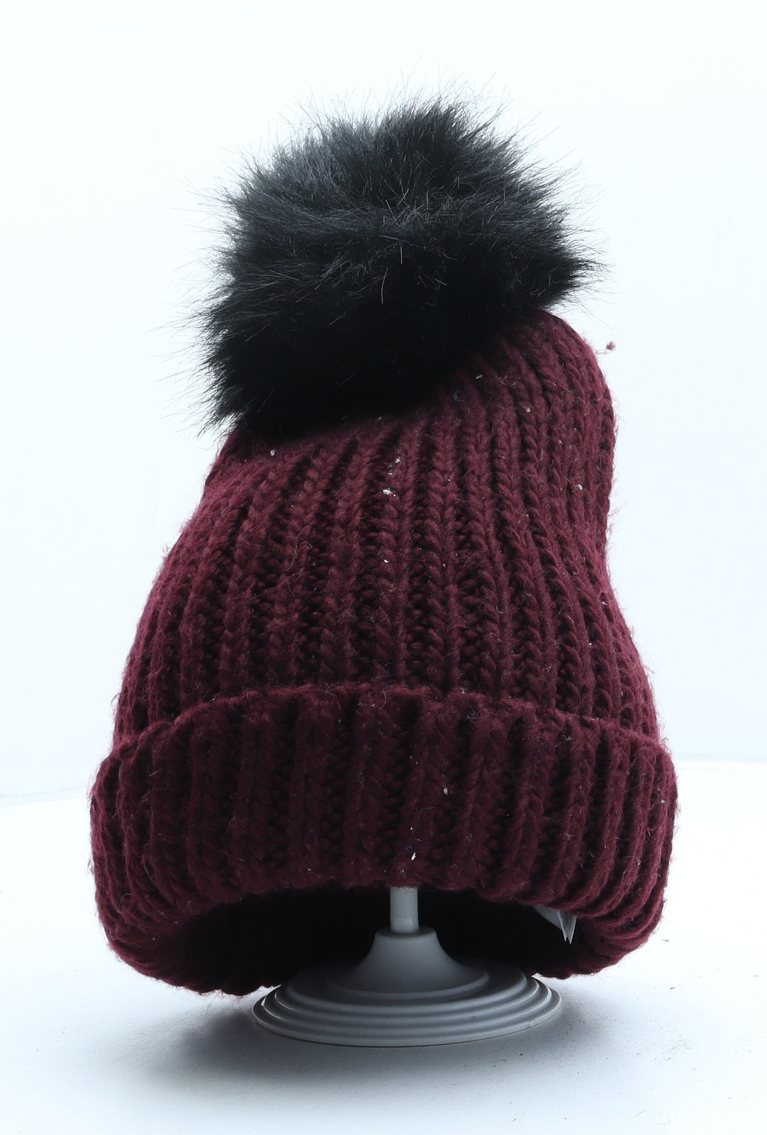 New Look Womens Purple Acrylic Bobble Hat One Size