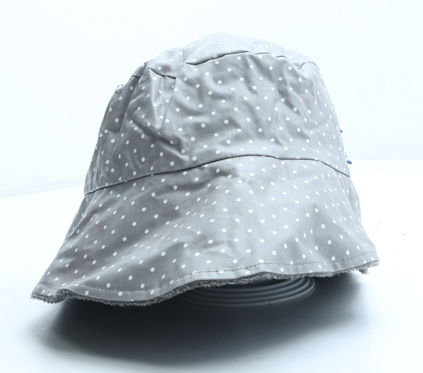 Pipa Pique Et Womens Grey Polka Dot Cotton Bucket Hat One Size