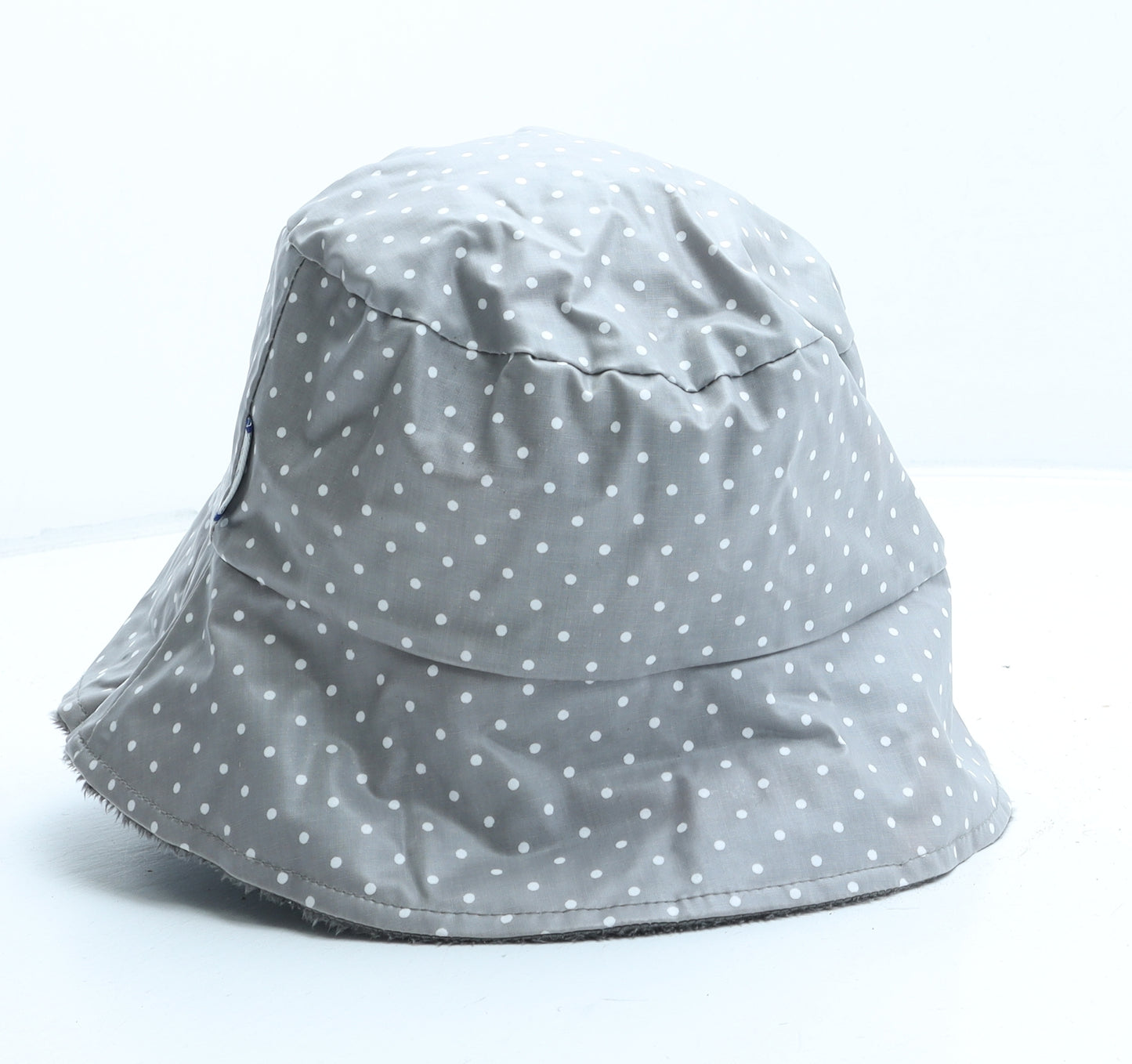 Pipa Pique Et Womens Grey Polka Dot Cotton Bucket Hat One Size