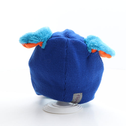 Flipeez Boys Blue Polyester Bobble Hat One Size - Monster design, Interactive ears