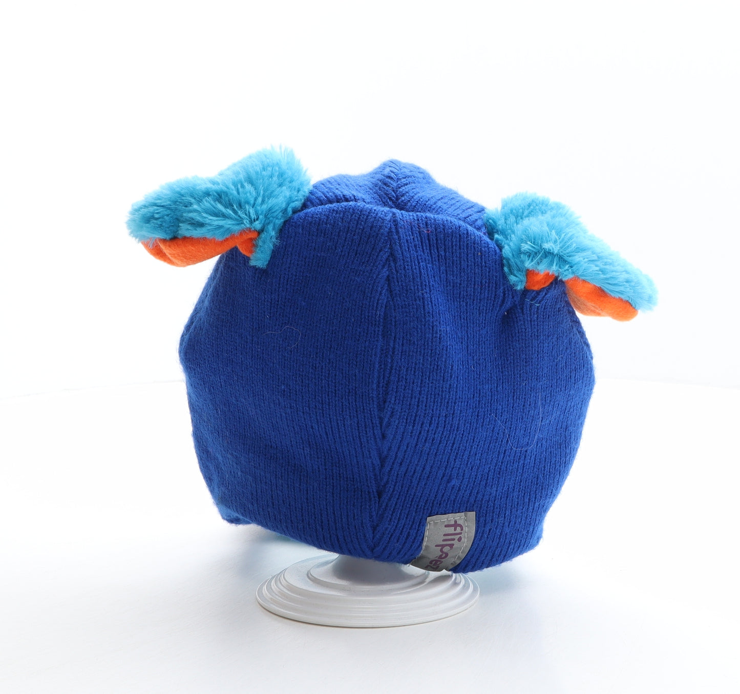 Flipeez Boys Blue Polyester Bobble Hat One Size - Monster design, Interactive ears