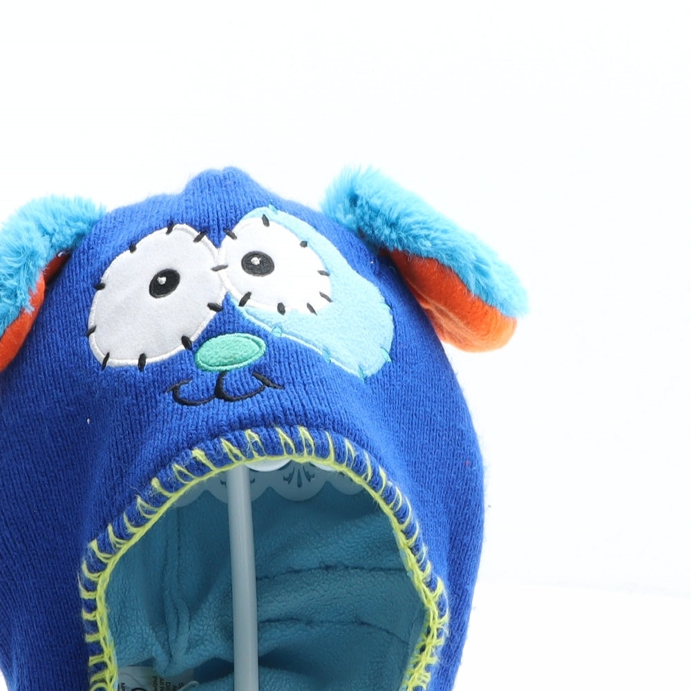 Flipeez Boys Blue Polyester Bobble Hat One Size - Monster design, Interactive ears