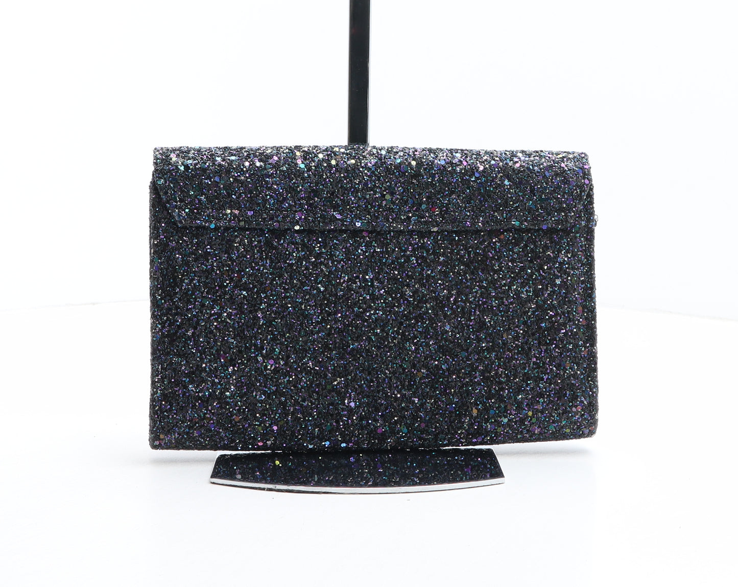 NEXT Womens Multicoloured Solid Polyester Clutch Size Small