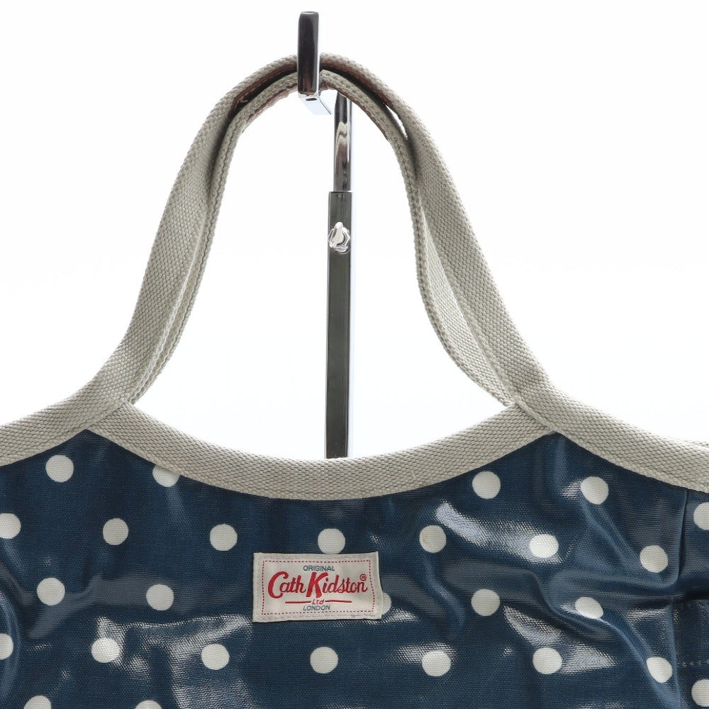 Cath Kidston Womens Blue Polka Dot PVC Shoulder Bag Size Large