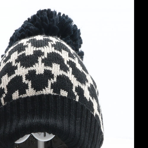 George Girls Multicoloured Geometric Acrylic Bobble Hat One Size - Disney, Mickey Mouse