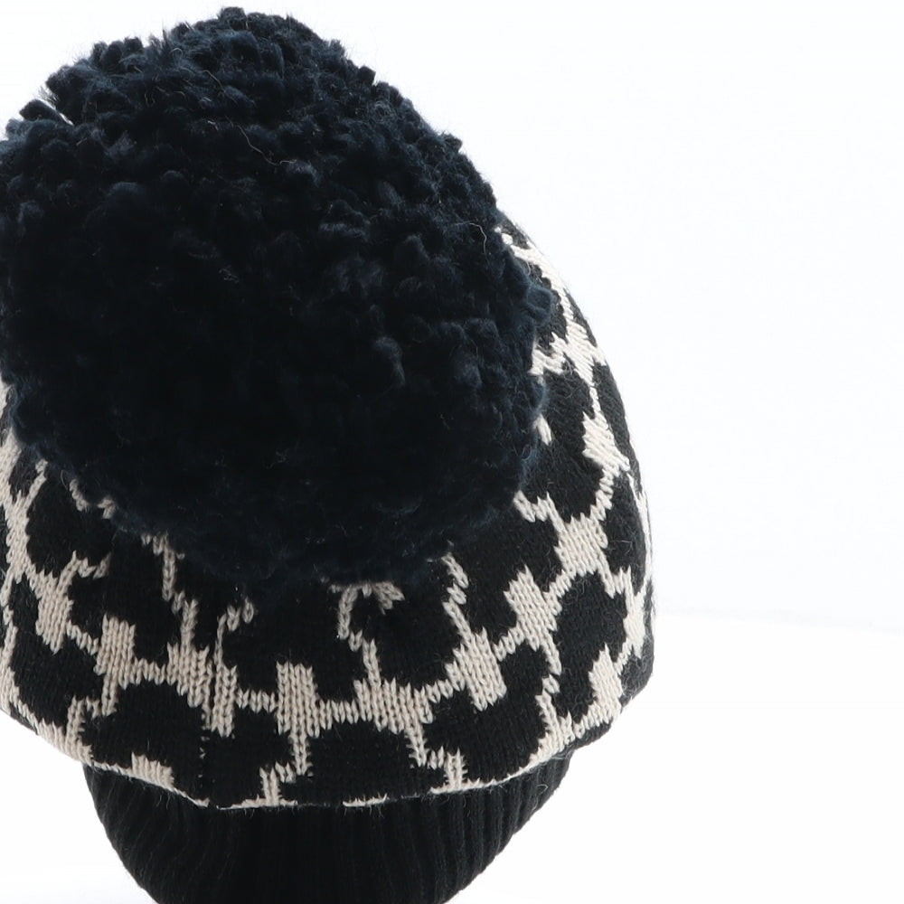 George Girls Multicoloured Geometric Acrylic Bobble Hat One Size - Disney, Mickey Mouse