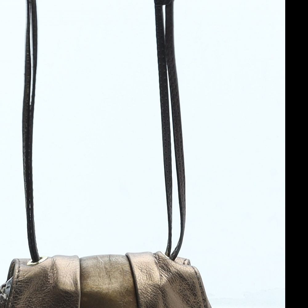 See By Chloe Womens Gold Polyurethane Crossbody Size Small