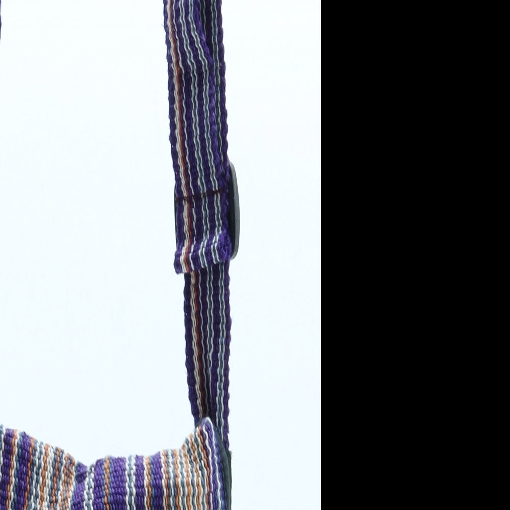 Toni Womens Multicoloured Striped Cotton Crossbody Size Small - Hippie