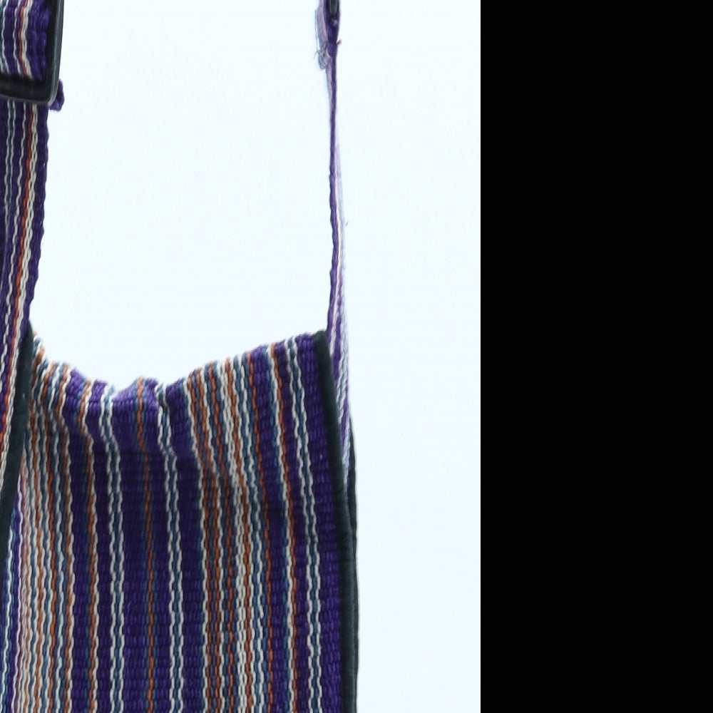 Toni Womens Multicoloured Striped Cotton Crossbody Size Small - Hippie