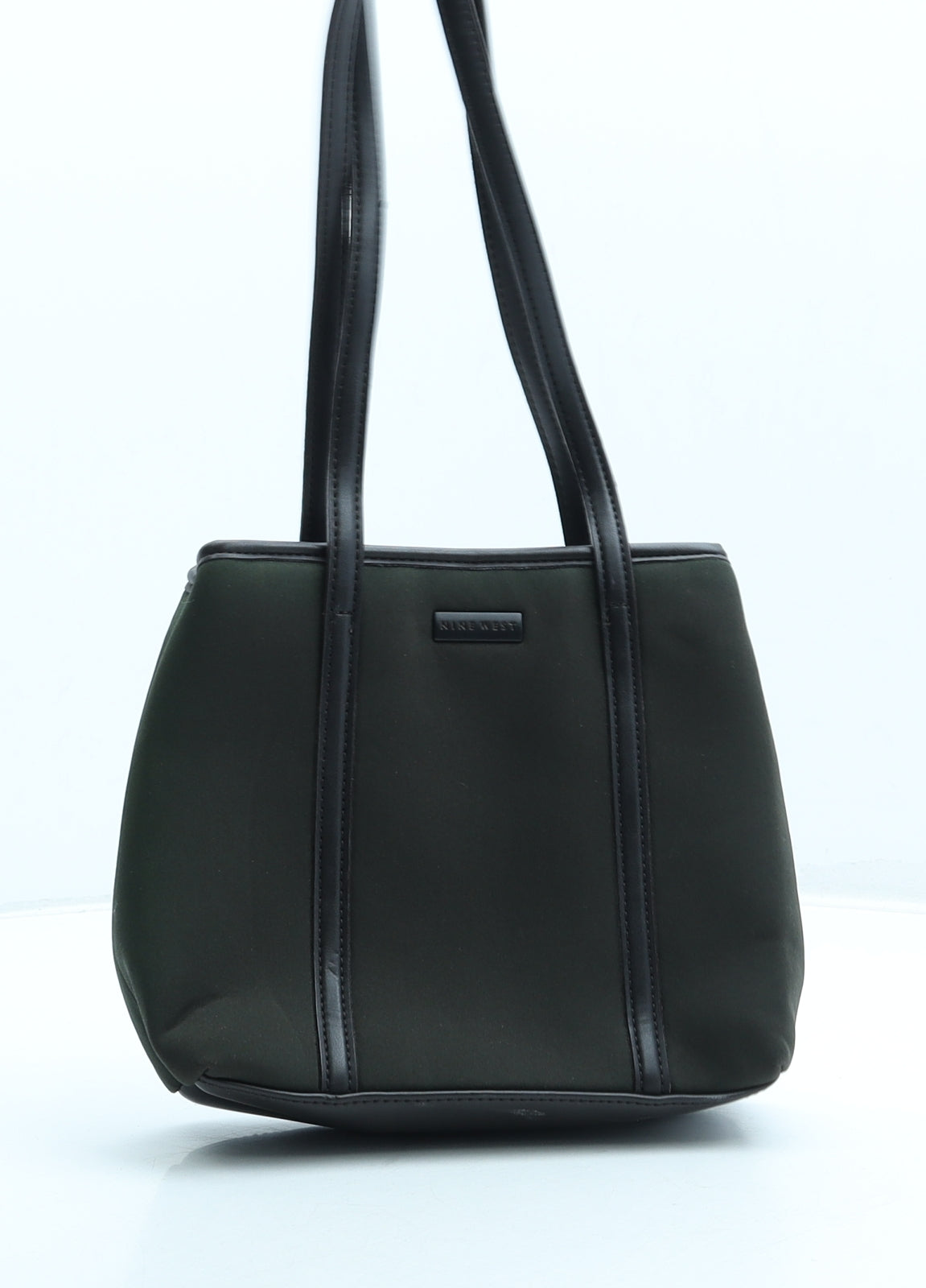 Nine West Womens Green Polyester Crossbody Size Small