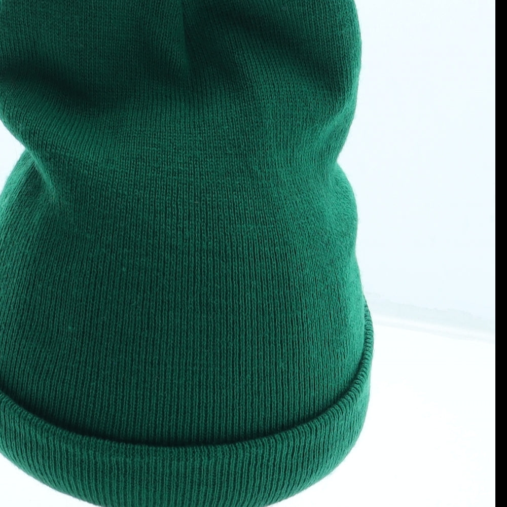 New York Mens Green Acrylic Beanie One Size