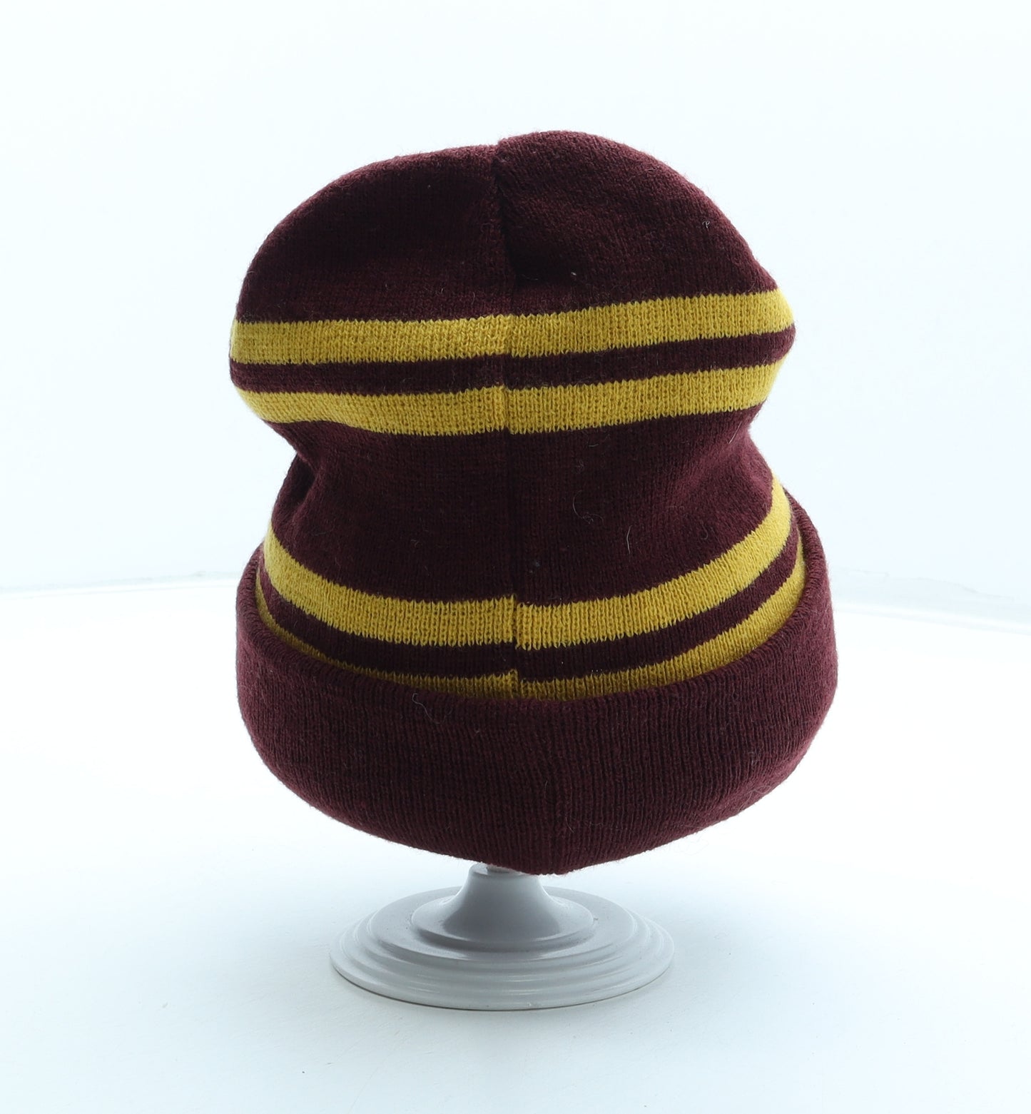 Harry Potter Boys Red Striped Acrylic Beanie One Size - Gryffindor