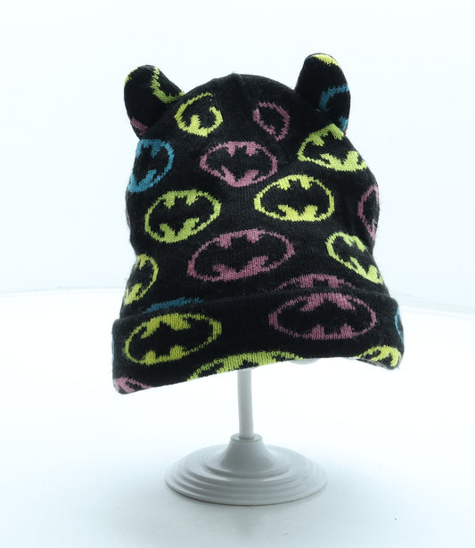 Batman Boys Multicoloured Geometric Acrylic Beanie One Size